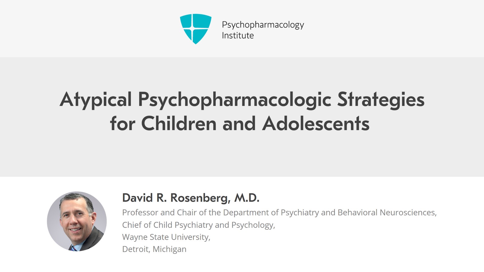 An Overview of Atypical Psychopharmacologic Strategies in Children and ...